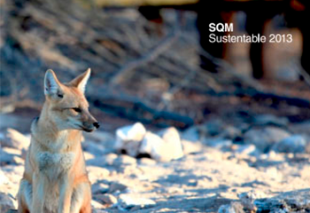 Logo de SQM Sustentable para el reporte de sustentabilidad